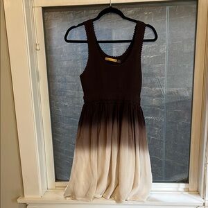 Alice + Olivia Brown Knit Top